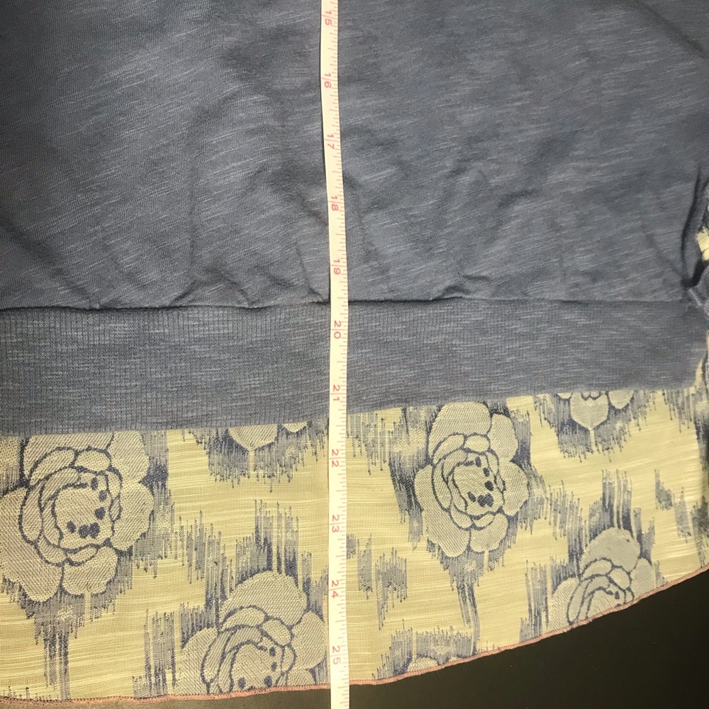 Little Yellow Button Blue/flora Cinched back - Picture 6 of 7